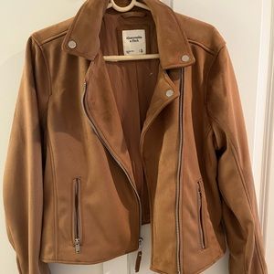 Abercrombie and Fitch suede moto jacket